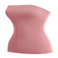 thumbnail image 2 of CHUANK Women‘s 2-Pack Basic Solid Stretchy Cotton Long Bandeau Tube Top, 2 of 7