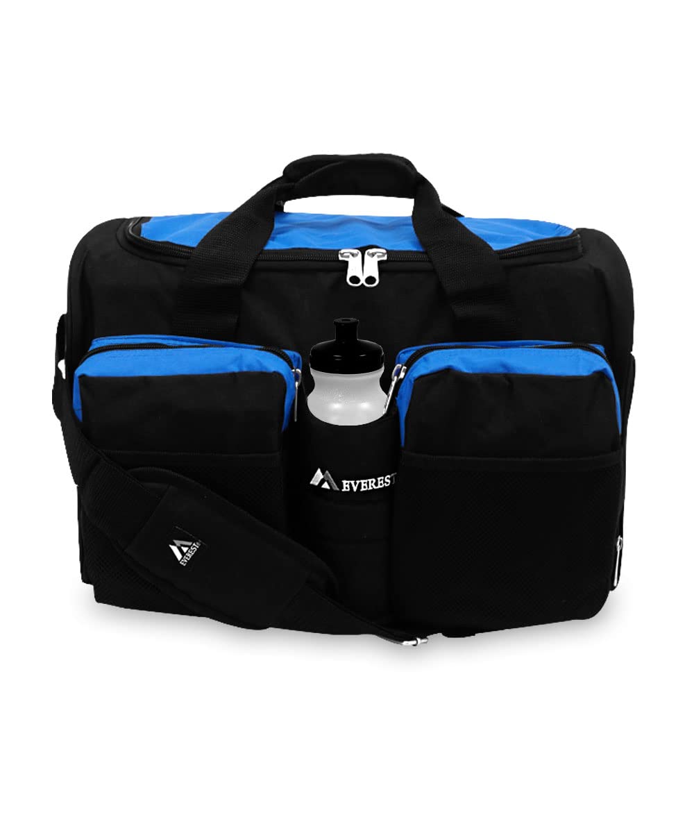 Everest S223-RB Sac de Sport en Polyester 18 Po 600 Deniers avec Poche pour Articles Mouillés