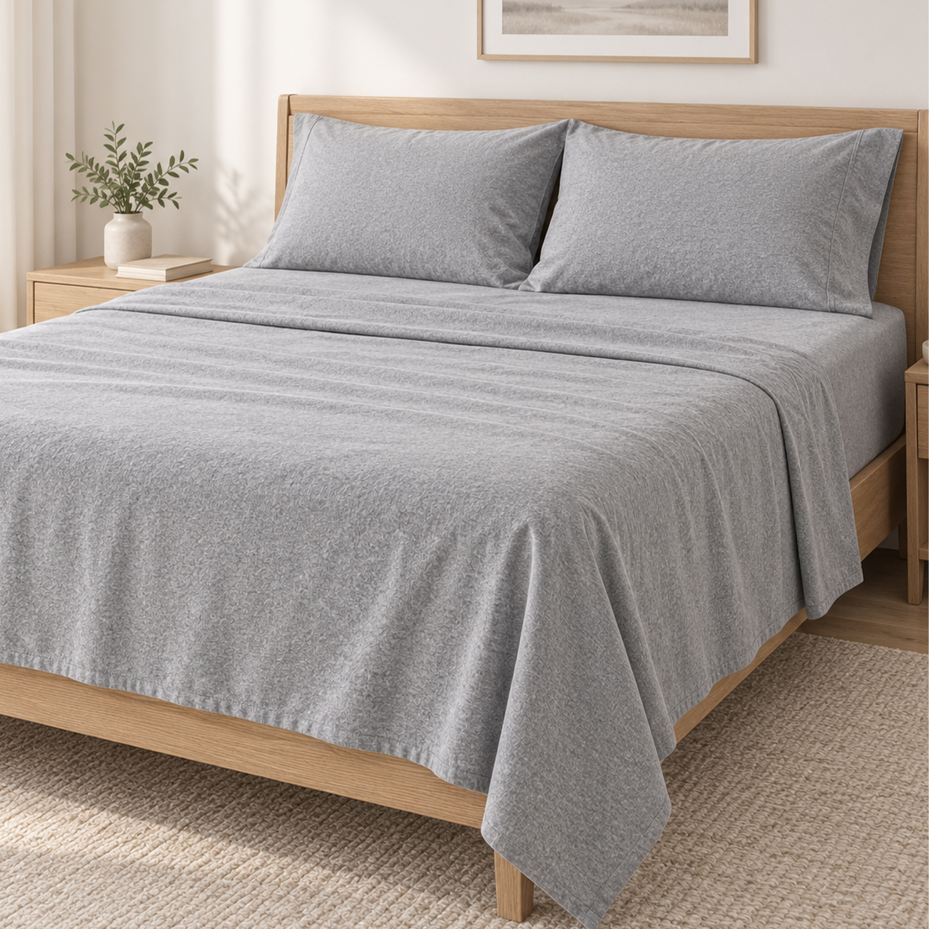 FLANNEL SHEET SET MADE PORTUGAL