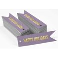 thumbnail image 2 of Inkdotpot Gold Foil Paper Hang Tags Happy Holiday Favor Tags 50 Pieces, 2 of 6