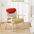 thumbnail image 4 of Gymax Lot de 2 Fauteuils d'Appoint Modernes Rembourrés avec Dossier Spacieux, 4 of 10