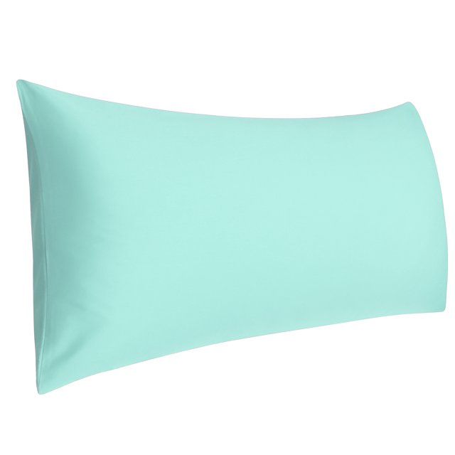 PiccoCasa Body Pillowcase 300 Thread Count Egyptian Cotton Pillowcase Queen Cyan