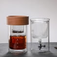 thumbnail image 4 of Glass Ice Drip Coffee Pot 500ml Portable Cold Drip Coffee Maker for Office, 4 of 8