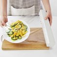 thumbnail image 2 of relayinert Plastic Wrap Dispenser with Slicer Food Freshness Cling Film Storage Box Kitchen Gadget, Beige, 2 of 4