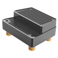 thumbnail image 4 of S SERENABLE Automatic Cat Litter Box Ramp 2 Steps Waterproof Pad Mat with Non Slip Feet Leakproof Cat Litter Stair for Small Elderly Cats Dark Grey, 4 of 9