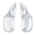 thumbnail image 1 of Esquirla Foot Heel Pain Relief Plantar Fasciitis Arch Support Insoles Inserts, Clear, 1 of 7