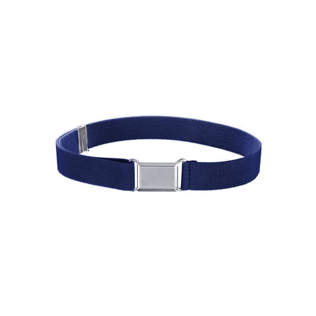 1 Ensemble Simple Conception Enfants Ceinture Élastique Garçons Conception Enfants Élastique Boucle Réglable Extensible Ceinture Jeans Réutilisables Lavable Vêtements Accessoires Marine