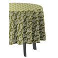 thumbnail image 3 of Vargottam Indoor/OutdoorRoundTablecloth 58 poucesTableau imperméable à l'eauPatioTableCouleurs,printemps/été pour arrière-cour CircularTable/Bbqs/Picnic -Olive Green, 3 of 8