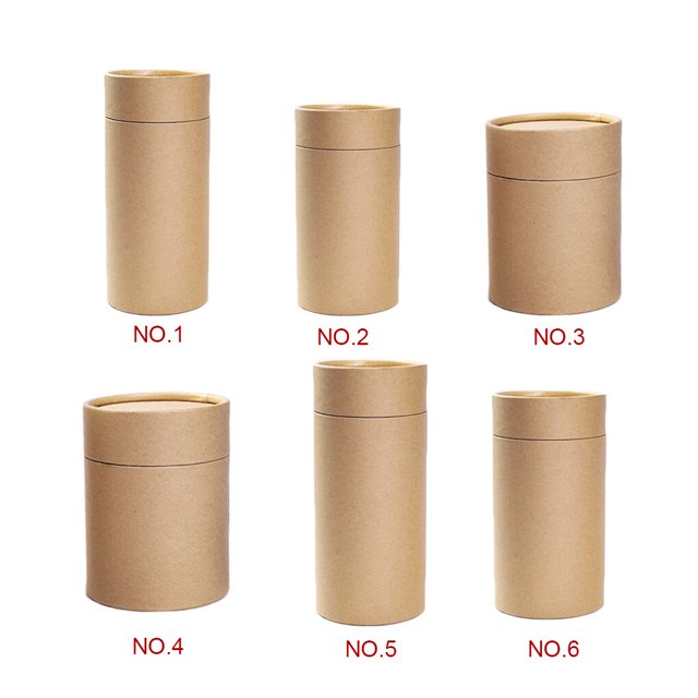 facefd Canisters Kraft Paper Tea Box Dried Fructose Container Tea Packing Box Caddy Storage Bottle