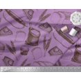 thumbnail image 3 of Soimoi Tissu Crêpe polyester Rouleau, Imprimé Pain de Blé et Sandwich au Mètre 42 Pouces de Large, 3 of 3