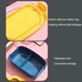 thumbnail image 5 of Oleegame 1PC Bathtub Drain Stopper Box Compartment Japanese Lunch Box With Spoon And Fork 2 Tier Stackable Lunch Containers For Kids And Adults Blue, 5 of 5