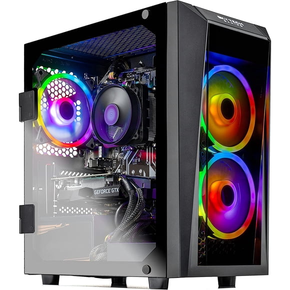 Skytech Blaze ll Gaming PC Desktop – Intel i5-10400F, GTX 1660, 1TB NVME, 16G DDR4 3200, AC Wi-Fi, Windows 10 Home 64-bit, Black