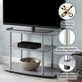 thumbnail image 5 of Convenience Concepts Designs2Go 32" Three-Tier TV Stand in Gray Wood Finish, 5 of 5