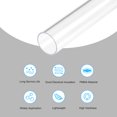 thumbnail image 3 of Unique Bargains 18mm ID x 20mm OD x 305mm Clear Rigid Acrylic Pipe Round Tube 2 Pack, 3 of 6