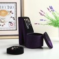 thumbnail image 3 of 9" Tall Display Jewelry Box with Hooks, High Heel Shoe Design, Purple Velvet, 3 of 4