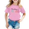 thumbnail image 1 of Pyjama Décontracté pour Enfants Motif Lettre Imprimé Multicolore Col Rond Manches Courtes Grandes Filles Soutien-Gorge Intégré Camisoles Manches Courtes Chemises Filles Manches Longues Chemise de Pâques Filles Filles Athlétiques, 1 of 4