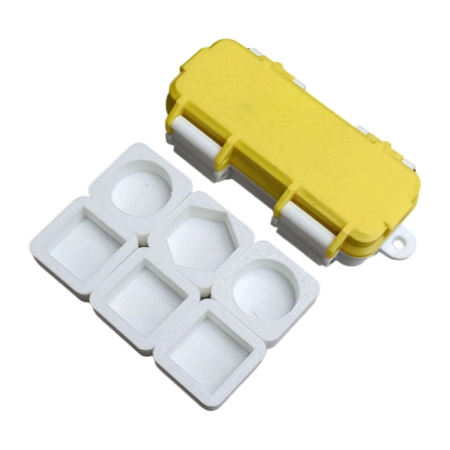 Siruishop Porte-craie de Piscine Multifonction Portable Compact Porte-Craie pour Queue de Billard Jaune