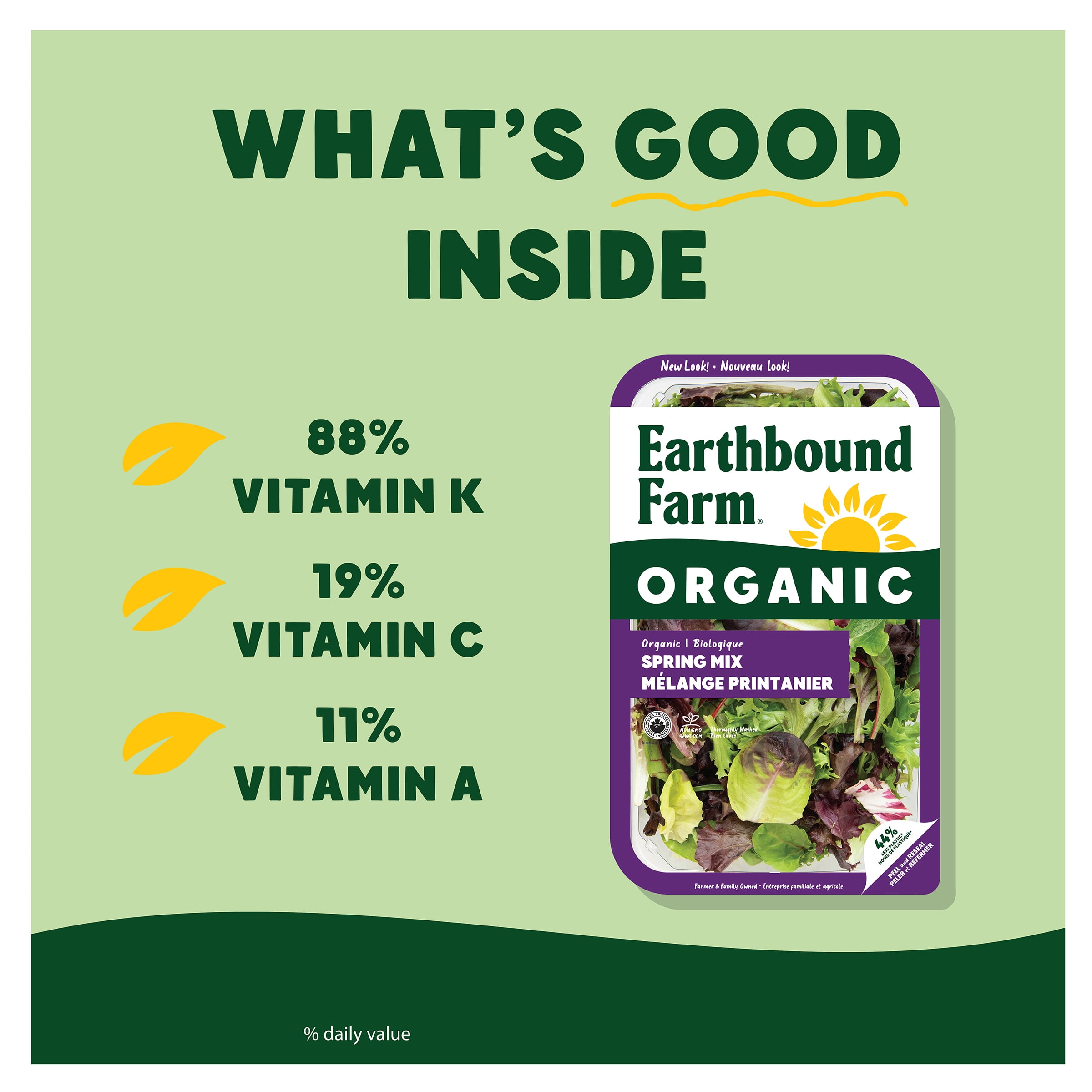 Earthbound Farm Organic Spring Mix. 284g