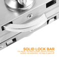 thumbnail image 3 of Shisuyan Heavy Duty Frameless Glass Door Hasp Silver 1Set, 3 of 8
