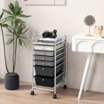 thumbnail image 2 of Costway 6 Drawer Rolling Storage Cart Scrapbook Paper Office Organizer Mixed Black, 2 of 10
