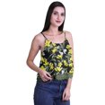 thumbnail image 2 of Moomaya Printed Womens Spaghetti Strap Crop Top Cami Summer Tops, 2 of 5