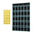 thumbnail image 1 of jesticaly Childrens Literacy Card Organizer With Clear Pockets Easy Access To tional Tools Classroom Pocket Chart Keys Black 96x67cm, 1 of 6