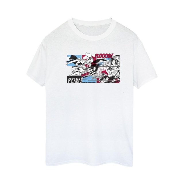 DC Comics T-Shirt Boyfriend en Coton pour Femmes Superman Bande Dessinée
