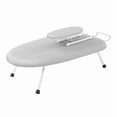 thumbnail image 3 of Space-Saving Electric Folding Ironing Board with Iron Holder - Durable Plastic Tabletop Design for Versatile Fabric Use, User-Friendly Home Ironing Station (Bare Board + Iron Stand), 3 of 5