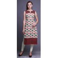 thumbnail image 2 of Bimba Tuniques Droites pour Femmes Imprimées Sans Manches Kurti Décontractée Robe X-Small, 2 of 5