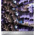 thumbnail image 3 of Soimoi Crepe Silk Fabric Feather Texture Print Fabric by The Yard 42 Inch Wide, 3 of 4