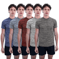 thumbnail image 4 of SPXTREME [5 Pack] T-Shirts à Col Rond pour Hommes, Coupe Sèche, Vêtements de Sport, Course, Gym, Entraînement, Séchage Rapide, 4 of 12