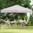 thumbnail image 4 of Costway 10 X 10 FT Pop up Canopy Tent with Portable Carrying Bag 8 Stakes 4 Wind Ropes, 4 of 10