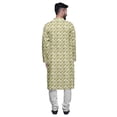 thumbnail image 3 of Atasi Cotton Slub Printed Fashion For Men Asymmetric Button Down Kurta For Men, 3 of 5