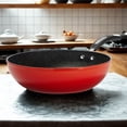 thumbnail image 5 of Starfrit The Rock Stir Fry Pan - Wok - 11" (28cm)  - Non-sick treatment Rock.Tec surface - Bakelite handle - Red, 5 of 5