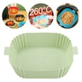 thumbnail image 1 of Meitianfacai Casserole en Silicone pour Friteuse à Air Chaud, Doublure Réutilisable pour Friteuse à Air, Panier en Silicone Résistant à la Chaleur pour Friteuse à Air, Moule de Cuisson Carré, Accessoires pour Friteuse à Air, Doublures pour Friteuse à Air, Four, Micro-Ondes, 1 of 8