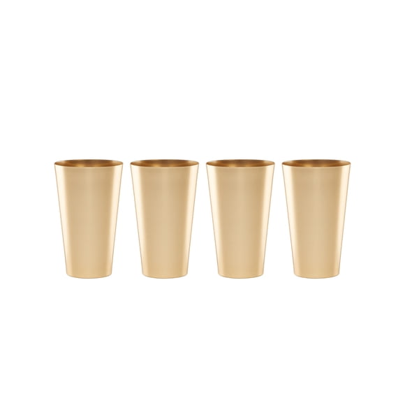 Cambridge Ewmt04Mtcb1Bm 16 Oz Gold All-Purpose Cups, Set Of 4