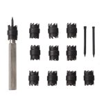 Yeacher Weld Jeu de coupes 13Pcs 3/8'' Rotary Weld Cutter Enlecteur Perceuse Outil pour le soudage par perceuse de puissance
