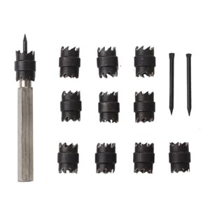 Yeacher Weld Cutter Set 13Pcs 3/8'' Rotary Weld Cutter Remover Drill Bits Tool for Power Drill Welding