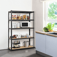 thumbnail image 4 of Yaheetech 5 Tiers Metal Storage Shelf with Adjustable Height, Black, 4 of 9