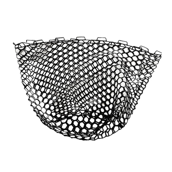 Ruiboury Filet de Pêche en Silicone Maille Durable Eau Salée 110cmx30cm Accessoires d'Outils de Pêche Extérieur Noir 172x50cm