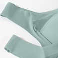 thumbnail image 3 of ManxiVoo Wireless Comfort Bras Full Coverage Minimizer with Adjustable Straps and Side Support for Everyday Wear Smooth T-Shirt Design XXXXL Size Light Green, 3 of 7
