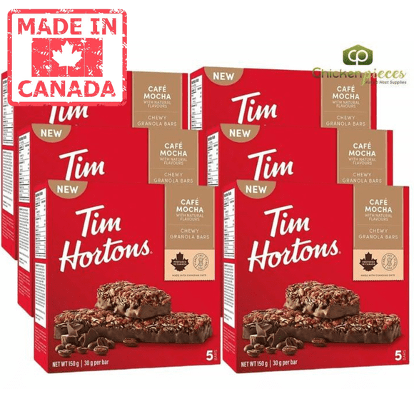 Tim Hortons Granola Bar Café Mocha 5 bars, 150g/5.29 oz (6/Case)