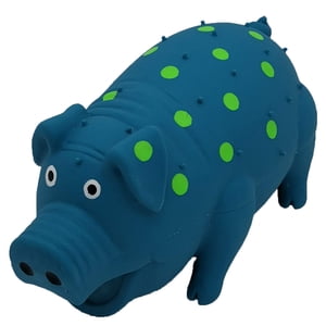 Squeaky Pig Dog Toys, 2 Pack Grunting Pig Dog Toy That Oinks Grunts for Small Medium Large Dogs, Durable Rubber Pig Squeaker Dog Puppy Chew Toys, Latex Interactive Squeak Funny Cute Dog Toy Set
