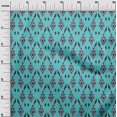 thumbnail image 2 of oneOone Viscose Chiffon Fabric Argyle Style Ikat Decor Fabric Printed BTY 42 Inch Wide, 2 of 4