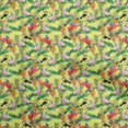 thumbnail image 1 of oneOone Silk Tabby Yellow Fabric Tropical Craft Projects Decor Fabric Printed By The Yard 42 Inch Wide, 1 of 5