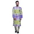 thumbnail image 1 of Atasi Kurta Décontracté Imprimé à Col Chinois avec Churidar Kurta Chemise pour Homme, 1 of 1