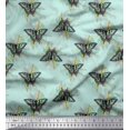 thumbnail image 1 of Soimoi Polyester Crepe Fabric Artistic Butterfly Decor Fabric Printed Yard 42 Inch Wide, 1 of 3