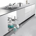 thumbnail image 2 of Heavy Duty 2 Tier Pull Out Cabinet Organizer, Kitchen Under Cabinet Slide Out Shelf, Chrome, 2 of 8