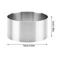 thumbnail image 2 of Binwennn Baking Sheet Set Baking Pans for Oven Bake Ware. Set Ceramic Baking Cake Ring Thickened Stainless Steel Cake Washable And Reusable Ring. Suitable For Home Baking Rings, 2 of 2