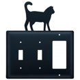 thumbnail image 1 of Village Wrought Iron ESSG-6 Couvercle d'Interrupteur Triple - Cat, 1 of 2